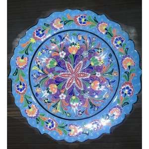 25cm Ceramic Relief Plate Elegant <b>Plaque</b> Design for Home Decor - Product Image 5