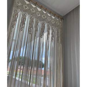 Handmade Bohemian Macrame <b>Wall</b> Curtain Beautiful Rattan <b>Wall</b> Hanging for Home Decor <b>Framed</b> Pattern <b>Wall</b> Vase - Product Image 2
