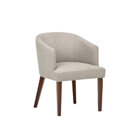Chaise de salle à manger de style nordique, tabouret de maison, vente en gros d'usine, dossier simple et confortable, en bois massif, pour usage commercial, mariage, hôtel