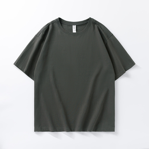 Diseño 2025, Tejido Sólido Transpirable y Ecológico de 180g, Camiseta Casual de Manga Corta de Alta Calidad para Otoño/Invierno, Poliéster/Algodón - Product Image 2