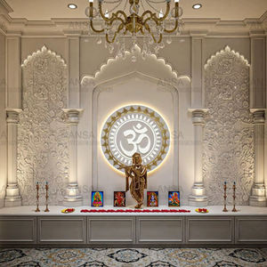 Murti de Krishna en marbre de qualité supérieure, sculpté à la main, design traditionnel, pour bureau et tableau de bord de voiture, Prabhat Export India - Product Image 1