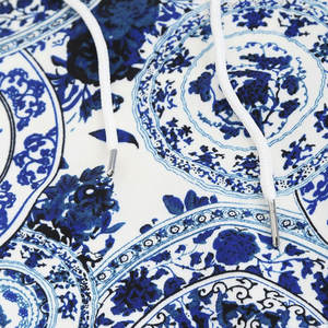 Blue And <b>White</b> Color <b>Men</b> Sublimation <b>Hoodies</b> High Quality Streetwear Autumn Breathable 100% Cotton Sublimation <b>Hoodies</b> For <b>Men</b> - Product Image 4