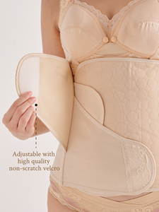 Meilleure marque 2in1 rose satin ventre pelvien liant ensemble respirant confortable pour les momies post-partum pour la naissance naturelle césarienne - Product Image 2