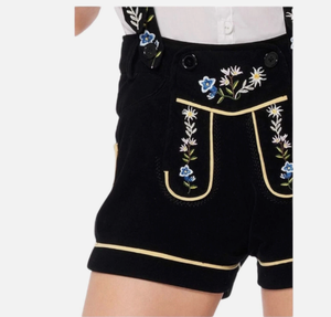 Design Your Own Custom Made <b>Women</b> <b>Lederhosen</b> Shorts Fully Customized Adult Size Solid Color <b>Women</b> Bavarian <b>Lederhosen</b> - Product Image 4