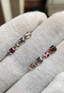 Lot de pierres précieuses en tourmaline naturelle octogonale, pierres brutes. Tourmaline de couleur BIO. - Product Image 6