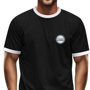 Prochain niveau unisexe Jersey Keeper sonnerie chemise en vrac solide sonnerie Poly coton à manches courtes blanc t-shirt S-4XL - Product Image 1