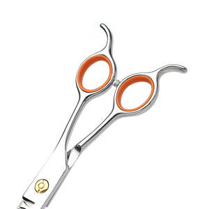 Ciseaux de toilettage pour chiens et chats en acier inoxydable de haute qualité, personnalisables, 7,5 pouces, réglables, sûrs, autonettoyants, réutilisables, dorés ANAAIF - Product Image 2
