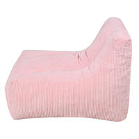 Fauteuil de sol géant moderne inclinable et rafraîchissant pour adultes, chaise-lit carrée en tissu avec mousse haute densité, hauteur réglable