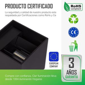 Clar-ngoài trời dẫn tường ánh sáng trắng/đen 12W CRI 90 DC 24V Bảo hành 3 năm hiện đại mặt tiền/sân thượng/lối vào ánh sáng - Product Image 6