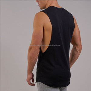 Camiseta sin mangas deportiva de gimnasio para hombre personalizada de alta calidad, Camiseta deportiva de estilo informal de punto transpirable de secado rápido disponible en venta al por mayor - Product Image 2