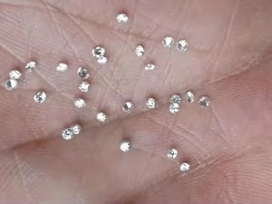 เพชรธรรมชาติทรงหลวม E-G สีขาว Si1เพชรแท้1.25มม. 1.00 CTW 100% ใสจากอินเดีย - Product Image 3