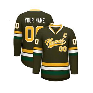 Maillot de hockey sur glace de haute qualité, logo personnalisé, impression par sublimation, nouveau design, vêtements de sport d'équipe, vente en gros OEM - Product Image 1