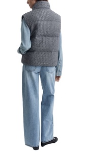 <span class=keywords><strong>Gilet</strong></span> en maille torsadée gris pour femme, collection Hiver 2026 – Haut sans manches chaud et texturé, <span class=keywords><strong>cardigan</strong></span> décontracté haut de gamme pour superposition féminine - Product Image 5