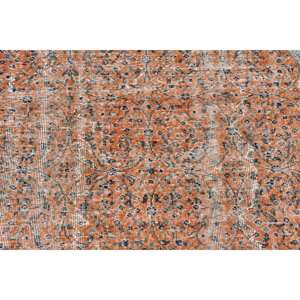 พรมขนสัตว์สีเบจสีส้มคลาสสิกงานเย็บปะติดผ้าวิสโคสทำด้วยมือ3.7X3.7ฟุตเทอร์ควอตซ์ทรงสี่เหลี่ยมผืนผ้าดีไซน์โถงทางเดินสำหรับวัยรุ่นที่อาศัยอยู่ - Product Image 5