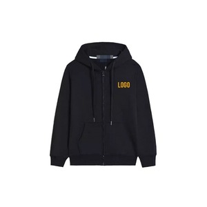 OEM Service Men's Heavyweight Fleece <b>Zip</b> Hoodie Custom Logo Embroidered Drop Shoulder Premium Quality 100% Cotton Eco-Friendly - Product Image 2