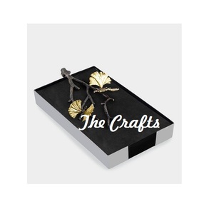 Porte-serviettes en aluminium couleur or, taille et forme personnalisées, porte-serviettes en papier pour dessus de table et ustensiles de cuisine - Product Image 6
