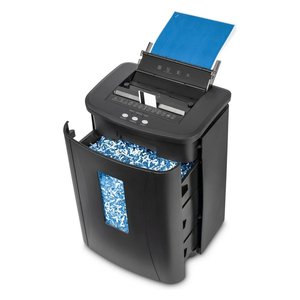 Déchiqueteuse de papier électrique SAFE Auto M1200 noire 25L pour documents, CD et cartes - Product Image 3