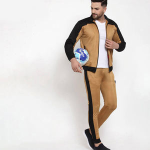 Full Zip Active Athletic Fitness Outfits Jogging Contraste Couleur Survêtements pour Hommes 2 Pièces Vente Chaude Costume - Product Image 4