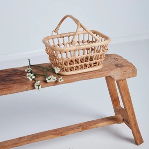 Panier de rangement rectangulaire en rotin naturel, moderne, écologique et multifonctionnel - Product Image 5