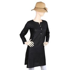 Kurti uni pour femmes - Noir - Product Image 1
