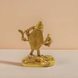 รูปปั้นทองเหลืองกัลย์มานาสำหรับตกแต่งงานแต่งงานและเทศกาลดีวาลี - Product Image 3