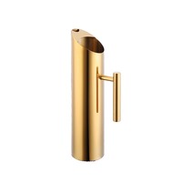 Carafe à eau en acier inoxydable, réutilisable, portable, moderne, finition or, argent, cuivre, pour bar et hôtel, vente en gros