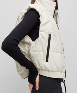 Custom-Made Stylish Outdoor Fashionable Sleeveless Breathable <b>Women's</b> Winter Knitted Canvas Puffer <b>Jacket</b> - Product Image 5