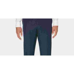 Pantaloni da Uomo Cubavera in Lino 100% Cotone, Blu Scuro, Taglia XL (46X32), Modello Dritto, Antipiega, Personalizzabili, con Cerniera - Product Image 2