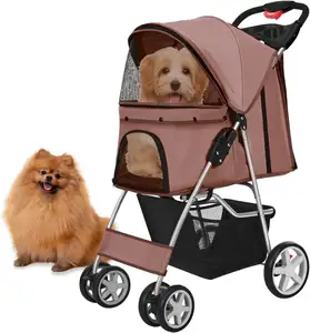 TH-PSP-178 Vietnam Pet Stroller Supplier Western New Model Medium Pet Cats and Dogs pet stroller Carrier