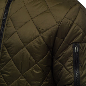 Blousons de bombardier pour hommes imprimés avec logo personnalisé OEM Offre Spéciale vêtements d'extérieur en coton coupe ajustée avec col montant - Product Image 5