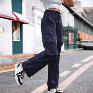 Pantalón de carga suelto estilo exterior con bolsillo duradero costura funcional nuevo estilo pantalón de carga para mujer - Product Image 2