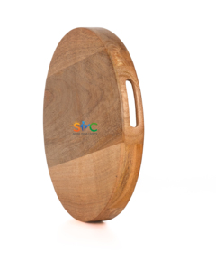 Bandeja de madera Natural hecha a mano, bandeja de servicio de madera - Product Image 4