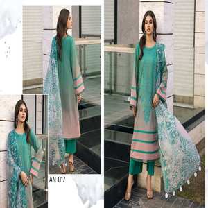 CHARIZMA Indian Pakistani Ethnic Luxury High Quality Lawn Wedding Modern Heavy Embroidered Work Unstitched Salwar Kameez for - Product Image 3