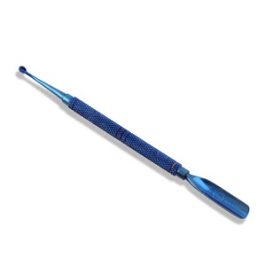 Removedor de cutículas de doble punta, color azul, acero inoxidable, para eliminar la piel muerta de los dedos, varillas para manicura, empujador de cutículas de uñas, 1 unidad - Product Image 3