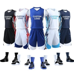 Ensemble d'uniformes respirants à séchage rapide pour hommes, maillot de basket-ball professionnel avec option de taille plus, chemise de basket-ball de style rétro - Product Image 1