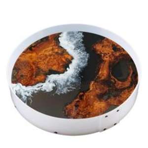 Plateau de service en résine de qualité supérieure pour la décoration intérieure de luxe, idéal pour les tables à manger formelles et décontractées - Product Image 1