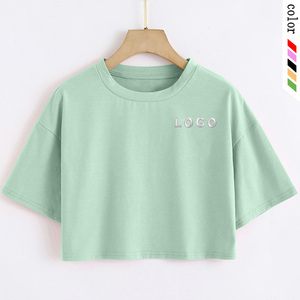 Camiseta de manga corta de moda para mujer, nueva almohadilla asimétrica para el hombro, sin tirantes decoración, diseño plisado, dulce verano - Product Image 3
