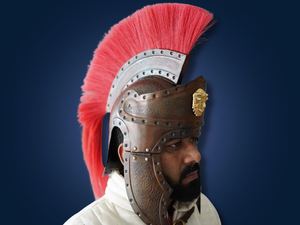 Casco de guardia de la Reina romana, armadura de acero usable hecha a mano para Cosplay y exhibición Medieval, regalo perfecto para mujeres - Product Image 5