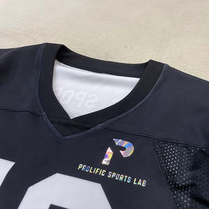 Maillot de rugby pour homme avec logo imprimé en maille personnalisée, design coloré, matière polyester, haute qualité, couleurs et tailles personnalisées, URBANGAZER - Product Image 4