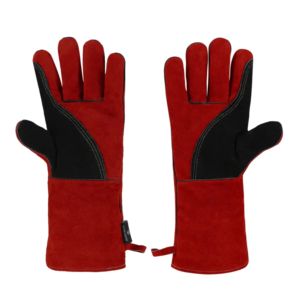 Guantes DE SEGURIDAD duraderos de piel de vaca auténtica, guantes de trabajo resistentes al fuego, resistencia al calor para protección de soldadura - Product Image 1