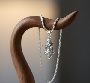 Collar de cadena de eslabones con forma de animal, colgante de Dios budista, chapado en oro de 24 quilates, uso diario, regalo espiritual Unisex - Product Image 1