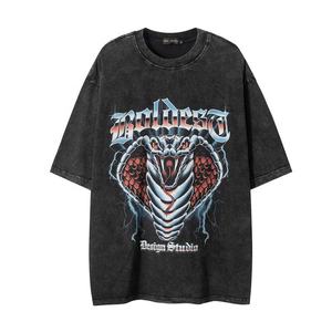 เสื้อยืดคอกลมสำหรับผู้ชายแบบคลาสสิกผ้าฝ้าย100% พิมพ์ลายย้อมสีล้วนสำหรับฤดูร้อนฤดูใบไม้ร่วงมีให้เลือกหลายสี - Product Image 3