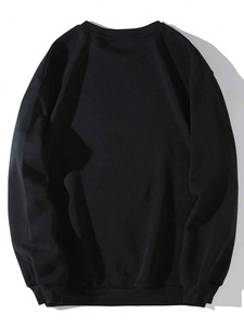 Haute Qualité 100% Coton Polaire Logo Personnalisé Pull Poids Lourd Ras Du Cou Sweat Hommes Hiver Respirant En Gros - Product Image 5