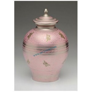 Mesa funeraria de cremación humana hecha a mano de diseñador de Color rosa, ollas y tarros conmemorativos para cenizas, suministros de organización de almacenamiento - Product Image 1