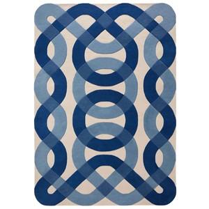 Alfombra de lana con mechones a mano personalizada Las líneas abstractas con mechones a mano están inspiradas en los patrones únicos Griffiths Rug Rust Decoración al por mayor - Product Image 4