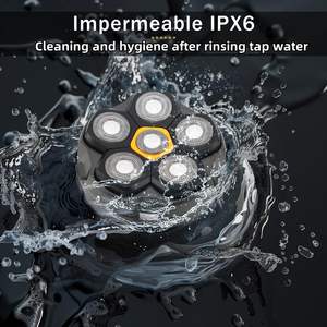 Tondeuse rotative électrique LED pour homme, étanche IPX7, pour usage humide et sec, avec fonction lavable - Product Image 5