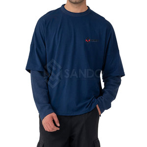 เสื้อสองชั้นสำหรับผู้ชายพิมพ์ลายเองพร้อมโลโก้100% บริการ OEM - Product Image 1