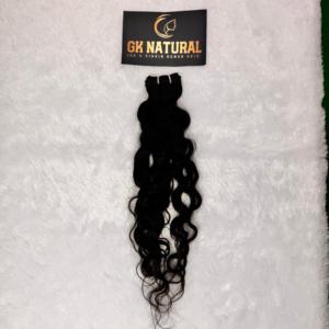 Cuticule de couleur naturelle vierge indienne non traitée alignée, y compris des cheveux bruts bouclés ondulés, extensions de cheveux humains bon marché - Product Image 5