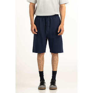 กางเกงบาสเก็ตบอลผ้าฝ้ายทรงหลวมสไตล์สตรีท MN-SHT-SS26-003-A ไซส์ XXS XS พิมพ์ลายโลโก้แบบพัฟ กางเกงขาสั้นทรงเบอร์มิวดาสำหรับเล่นกีฬา - Product Image 3