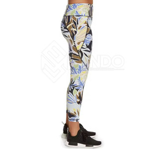 Pantalones de Yoga Elásticos de Cintura Media para Mujer, con Logotipo Personalizado de Alta Calidad, Diseño Sólido y Estilo Liso - Product Image 2